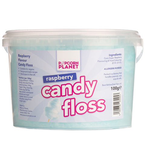 Candy Floss Blue Raspberry Tubs 100g x 18